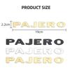Cwykqr1 1 PIEZA Letra con logo de Metal Para Pajero Mitsubishi Emblema 3D Pegatinas para Maletero Trasero del Coche Insignia con Letras para Capó Delantero Accesorios de Estilo para Automóvil