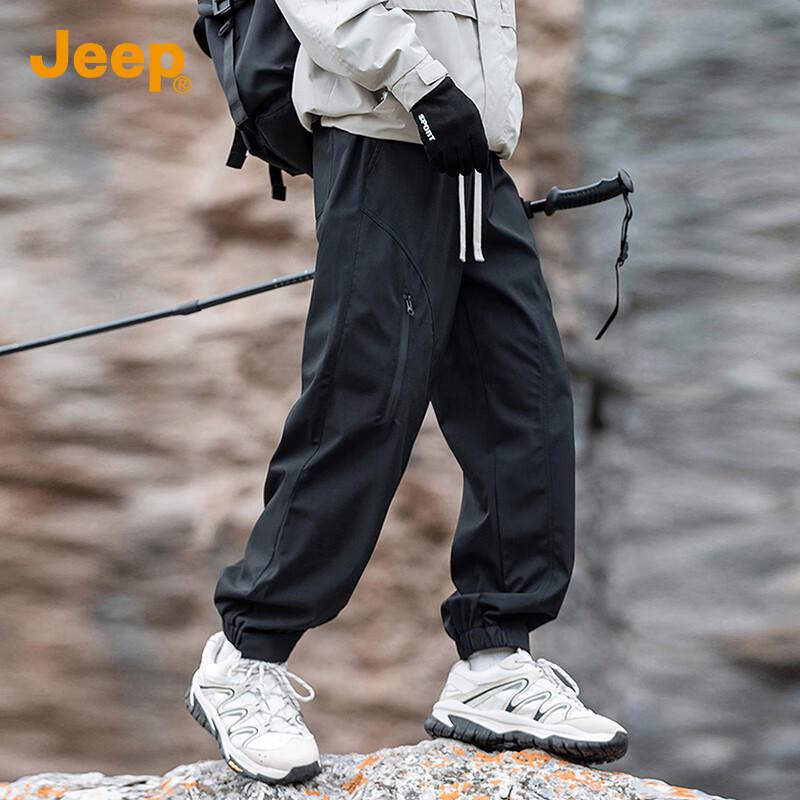 

JEEP Men s 2025 Fall/Winter Loose Fit Outdoor Cargo Parachute Pants 2XL