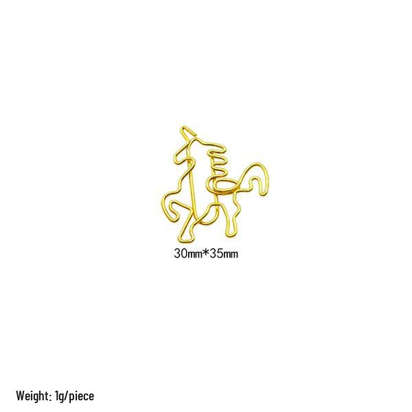 Electroplated Cartoon Insect & Plant Paper Clip Set for Organization