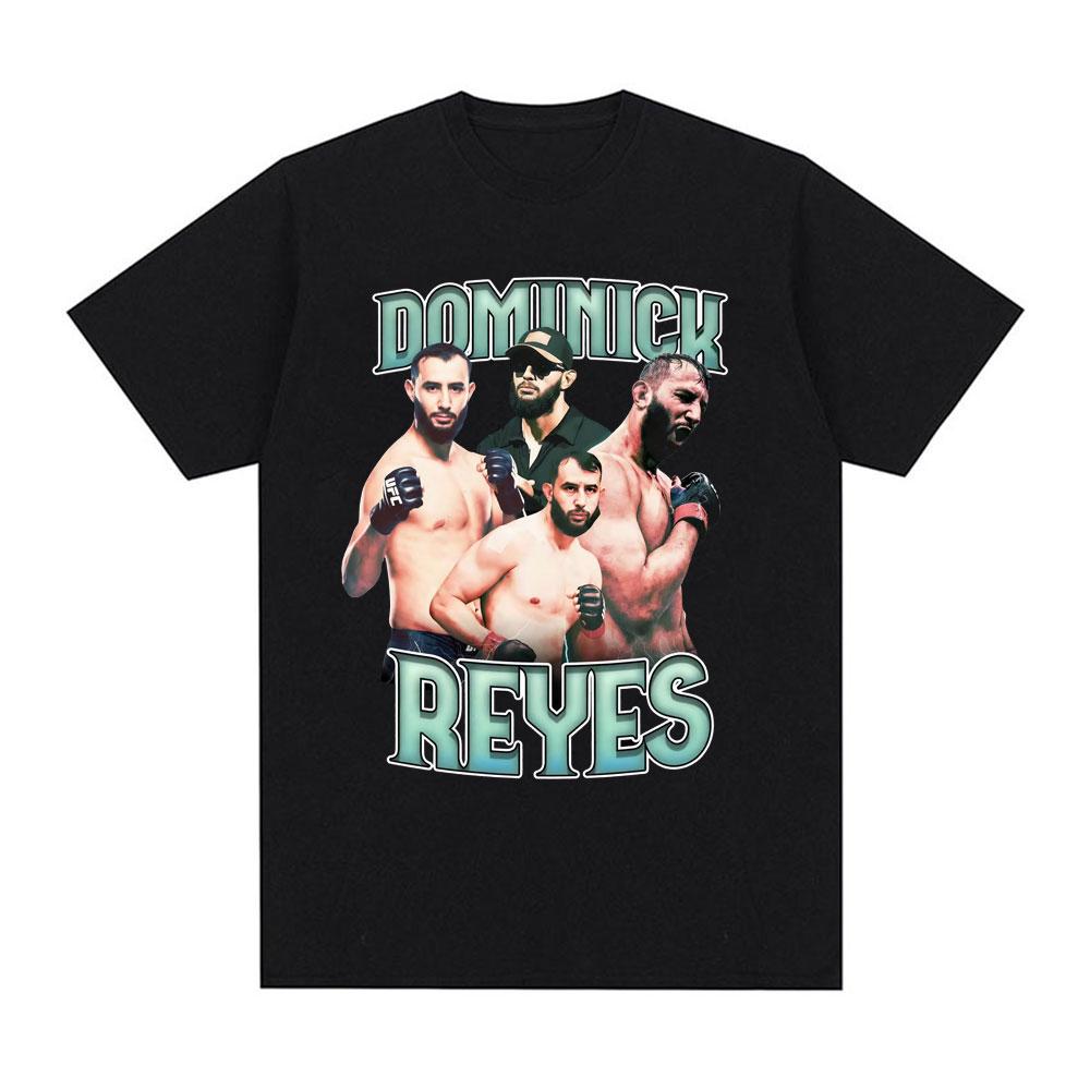 

Limited Dominick Reyes Vintage Graphic T Shirt Men s Clothing Hip Hop Trending Cool T-shirts 100% Cotton Loose Oversized T-sh... S разноцветный
