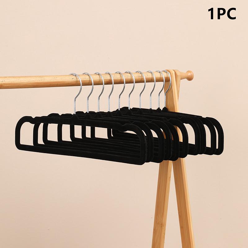 Square Flocked Trouser Rack  Thickeneded And Durable Flocked Trouser Hanger For Home Dormitories Non-Slip Non-Bulging Suit