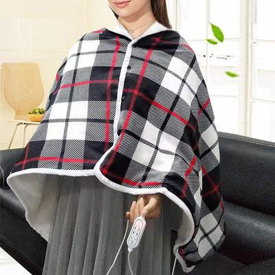 140CM Winter Electric Blanket Mink Velvet USB Electric Heating Shawl Multifunctional Timer Function Home Office Back Knee Warmer