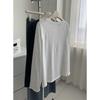 Koreanischer Stil Entspannte Minimalistische Langarm-Tops für Damen Herbst Lockeres T-Shirt Unterhemd