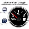 2" Boat Fuel Gauge, 5 Signal Adjustable Marine Fuel Gauge, 8 Color Backlight, Stainless Steel, 0-190ohm 0-180ohm 10-180ohm 240-33ohm 240-30ohm for 12V