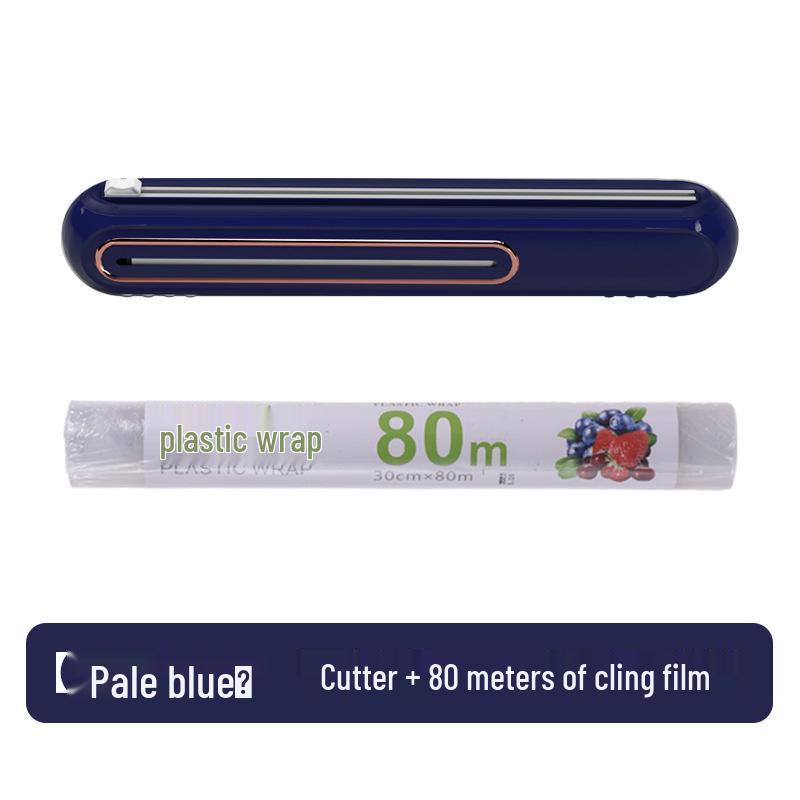 Light Luxury Magnetic Cling Film and Tin Foil Two-Way Cutter: Wall-Mountable Sliding Box