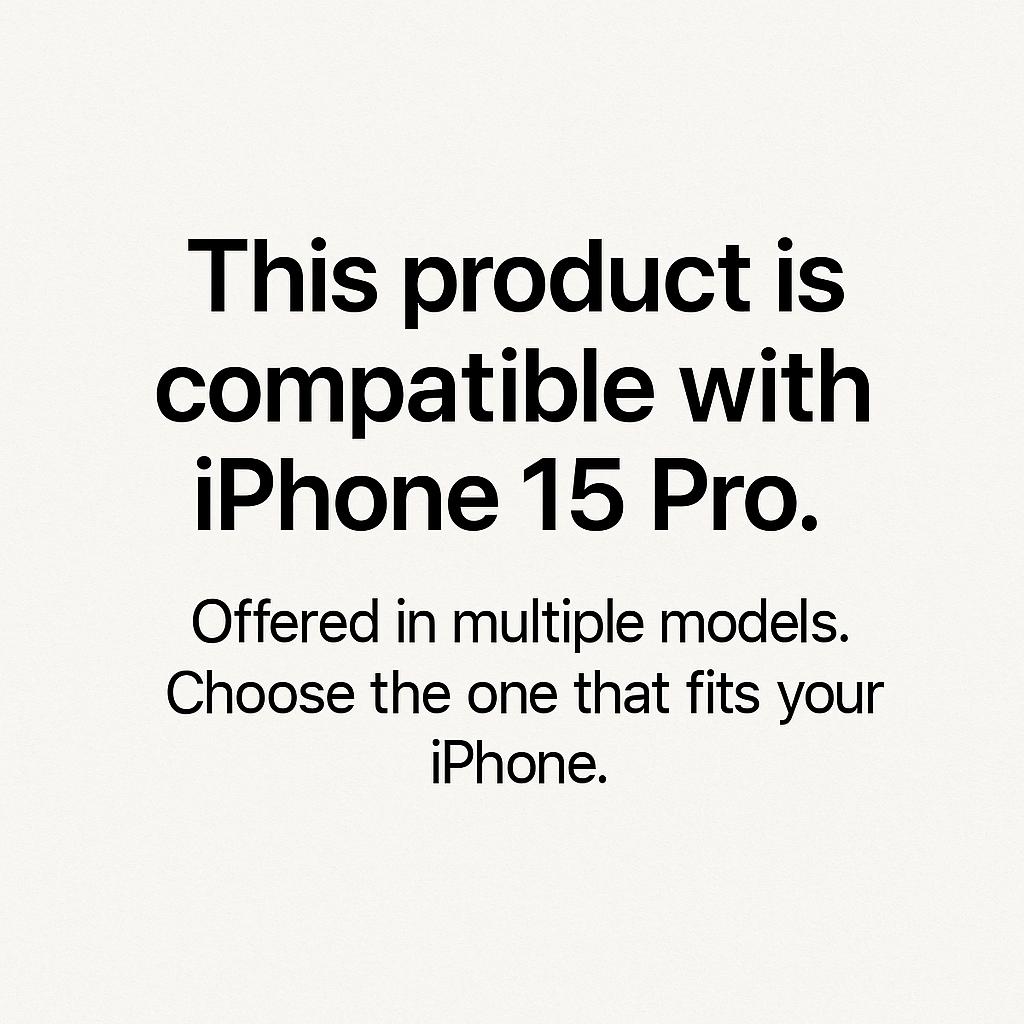 iPhone 15 Pro Tempered Glass Screen Protector