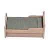 1:12 Miniatur Puppenhaus Birke Bett Mini Möbel Puppenhaus DekorationszubehörBraun