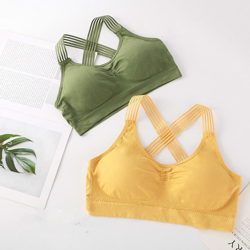 Breathable Athletic Fitness Running Gym Vest Tops Sportswear Bras Women YogaSport Bra Women Shockproof Sexy Back Sports Bras