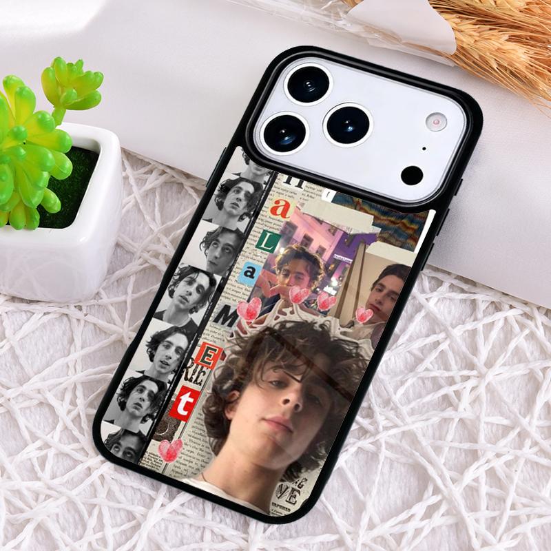 Timothee Chalamet Actor Shockproof Phone Case for iPhone 17 Air 16e 15 11 12 14 13 Pro Max Cover Coque