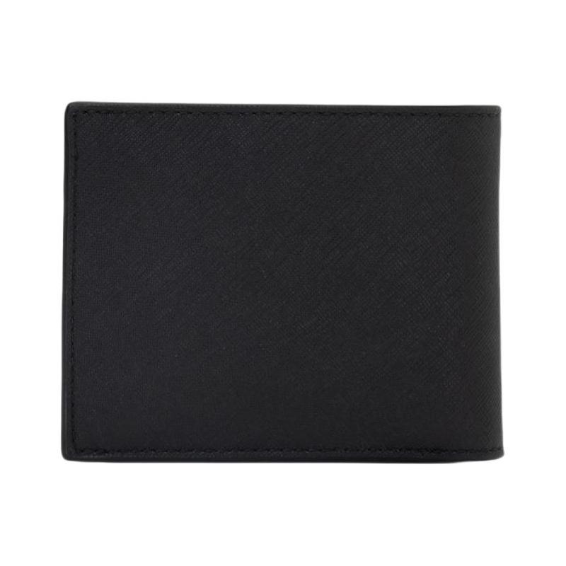 MICHAEL KORS COOPER brand logo classic cowhide wallet men's black