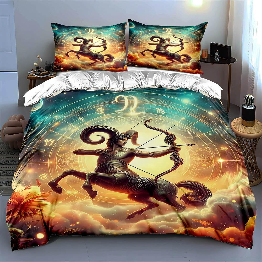 Zodiac centaur design. Bedding Duvet cover sets Duvet covers Pillowcases gifts (1 * Duvet Cover 2 * Pillowcases, without duvet insert)