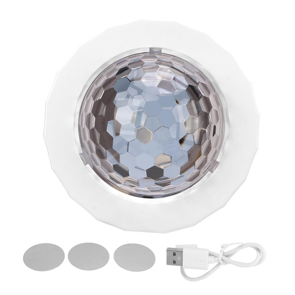 USB Ceiling Projector Lamp 3 Light Colors Sound Activated Dome Interior Decoration Universal for