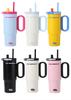 Jumbo Sunset Icebreaker Stainless Steel Thermos with Handle & Straw - Large Capacity, Portable Cold Storage for Outdoors