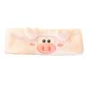 Elastic Women Shower Hairband Face Washing Headband Cute Piggy Plush Face Wash Hairband Home Makeup Headband