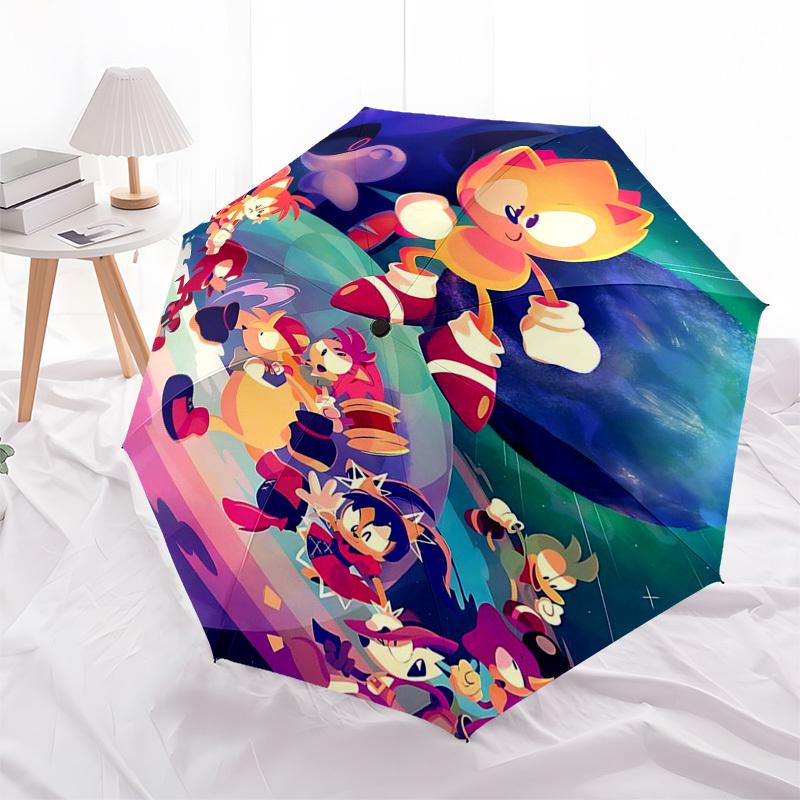 

1pc Boku no Hero Academia Theme Automatic Opening Folding Umbrella with 8-Bone Iron Frame, Suitable for Fans, Travel, Daily Use, and Gifts, Lightweigh