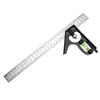 Adjustable Sliding Combination Square Ruler, Metal Ruler Framing Square T Ruler Carpentry Woodworking Measure Tools
