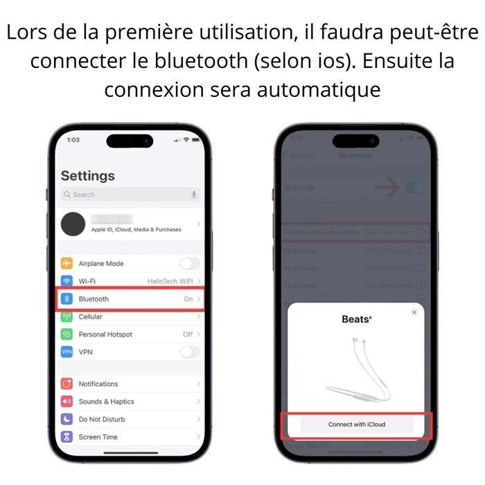 In-ear Headphones - PHONILLICO - Compatible iPad - Microphone - Volume Control - Wired