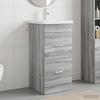 Bathroom Cabinet with Sink Grey Sonoma 42 x 40 x 84.5 cm