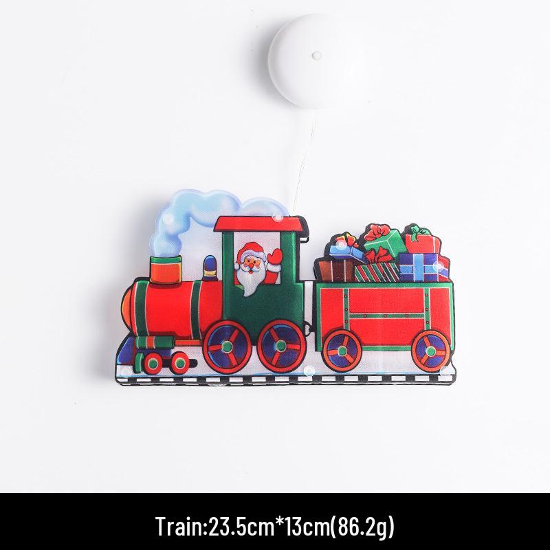 LED Christmas Tree Snowflake String Lights with Santa Claus Decoration