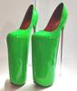 Fashion 2025 Ultra-high Skinny Heels 30cm Patent Skin Fish Mouth 19cm Single Shoe Runway Sexy Big Size Women's Shoes Sky High 34-43yards