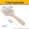 Soft Bristle Wool Brush - Non-Shedding Brush for Paint, Coating, Barbecue & Baking
