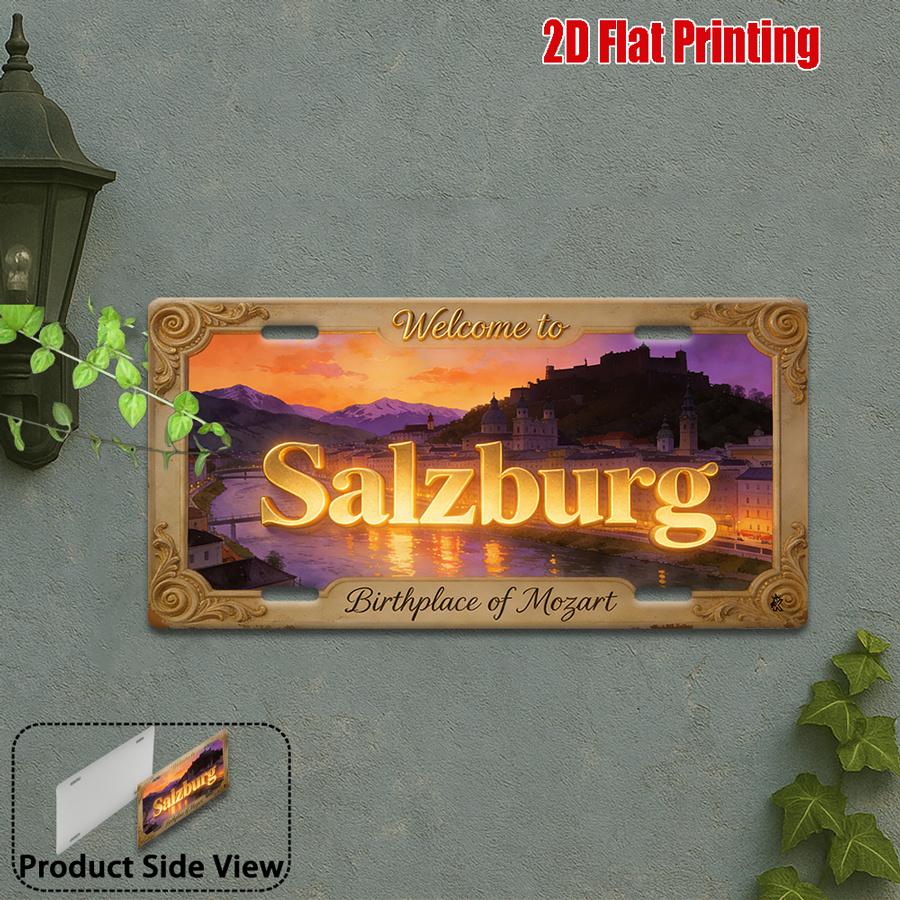 D Flat   Vintage Metal Decorative Art Sign  D Flat X Inch HighDefinition Uv Printed Perfect For Living Room Bar