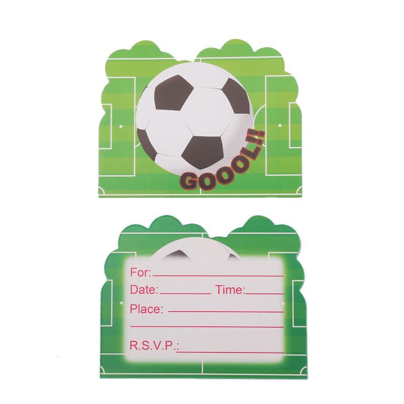 Party Football Theme Tableware Plates Napkins Flag Birthday Kids Favors Cartoon