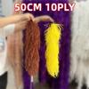 DIY 0,5 Metri Grosime Boa din Pene de Struț 2-20 Straturi Panglică Cusut Rochie Eșarfă Șal DIY Carnaval Petrecere de Nuntă Îmbrăcăminte Fustă cu Pene Decor