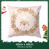 Pink Gold Christmas Theme Cushions Pillowcase Polyester Cushion Cover Throw Pillow Pillowcover Home Car Sofa Decor
