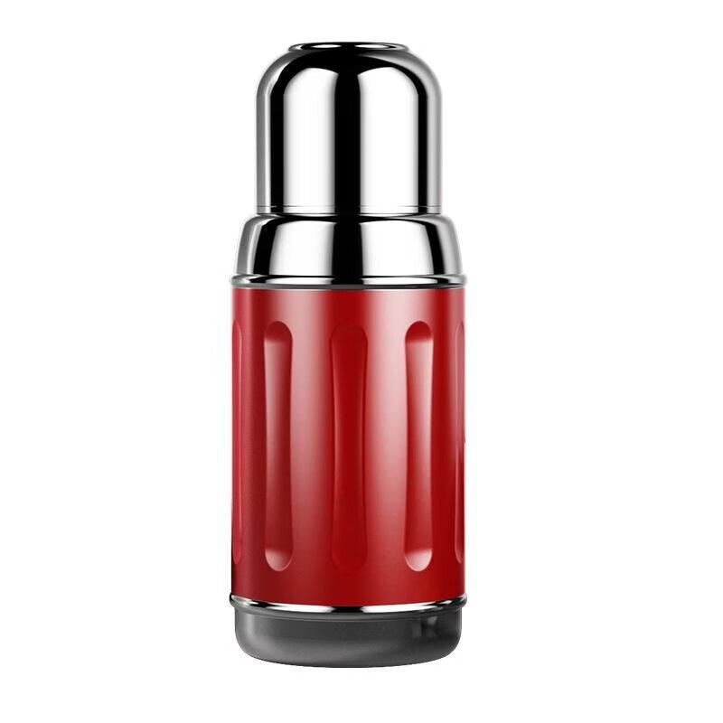 Shangqi Retro Striped Portable Insulated Water Bottle