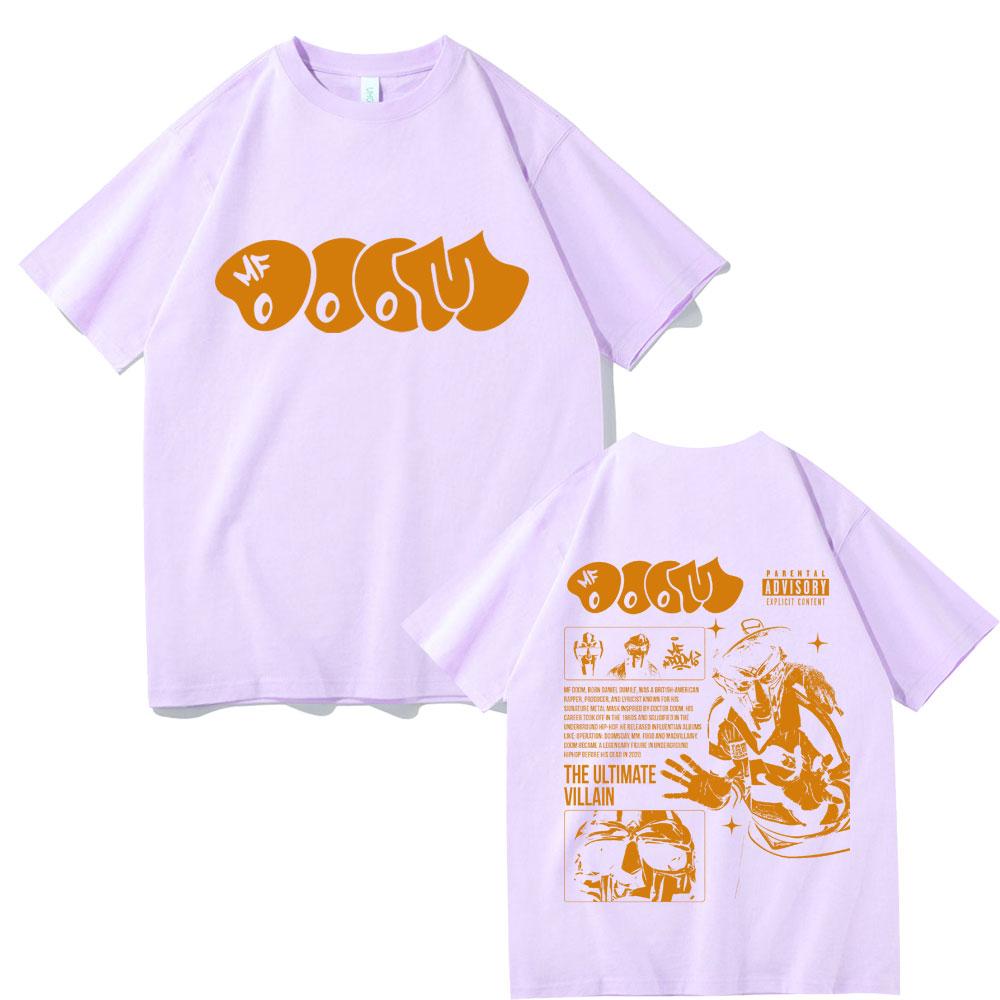 Rapper Madvillain Mf Doom Album Madvillainy The Ultimate Villain T-shirts Men Hip Hop Oversized Tshirt Casual O-collar T Shirts