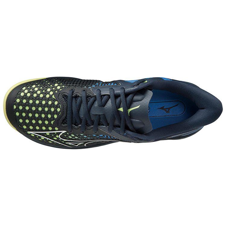 Mizuno Wave Exceed Tour 5 Low Tennis Shoes Unisex Sneakers Black Blue Yellow 61GA227040