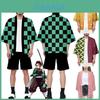 Prachtige Anime Demon Slayer Kimetsu Geen Yaiba Kamado Nezuko Cosplay Losse Haori Jas Tops Voor Halloween