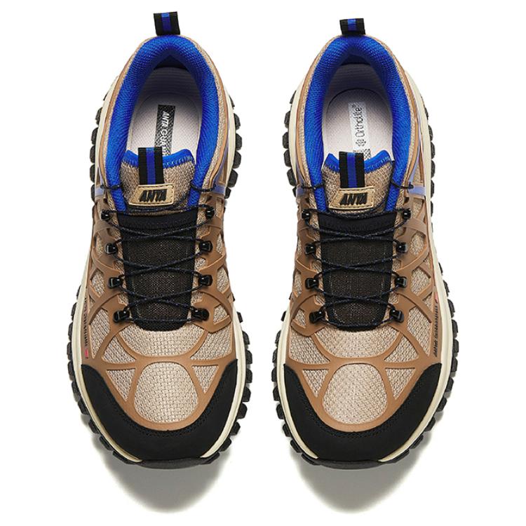 Anta Comfortable Shock Absorbing Non-Slip Low-Top Running Shoes Men Sneakers Brown Black 112426621A-3