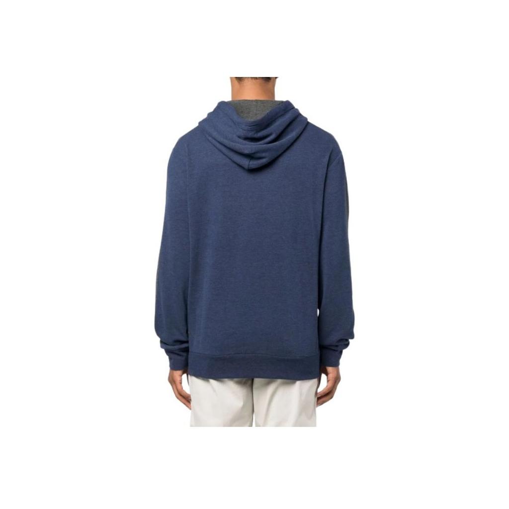 Polo Ralph Lauren Solid Logo Embroidered Hooded Long Sleeve Sweatshirt Men Sweatshirt Navy-Blue 710877009-001