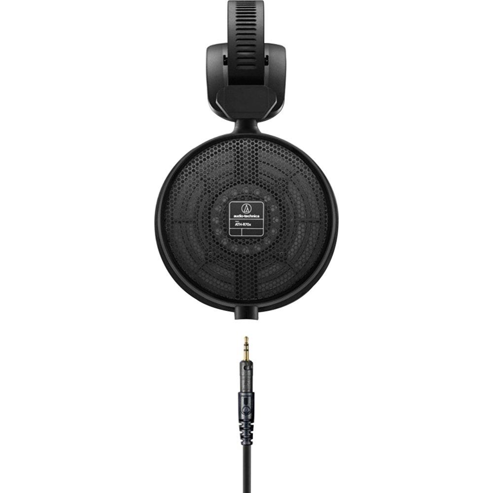 Audio-Technica ATH-R70x Professional Monitor Headphones Open Type Wired DTM Mix Mastering Detachable Cable Black