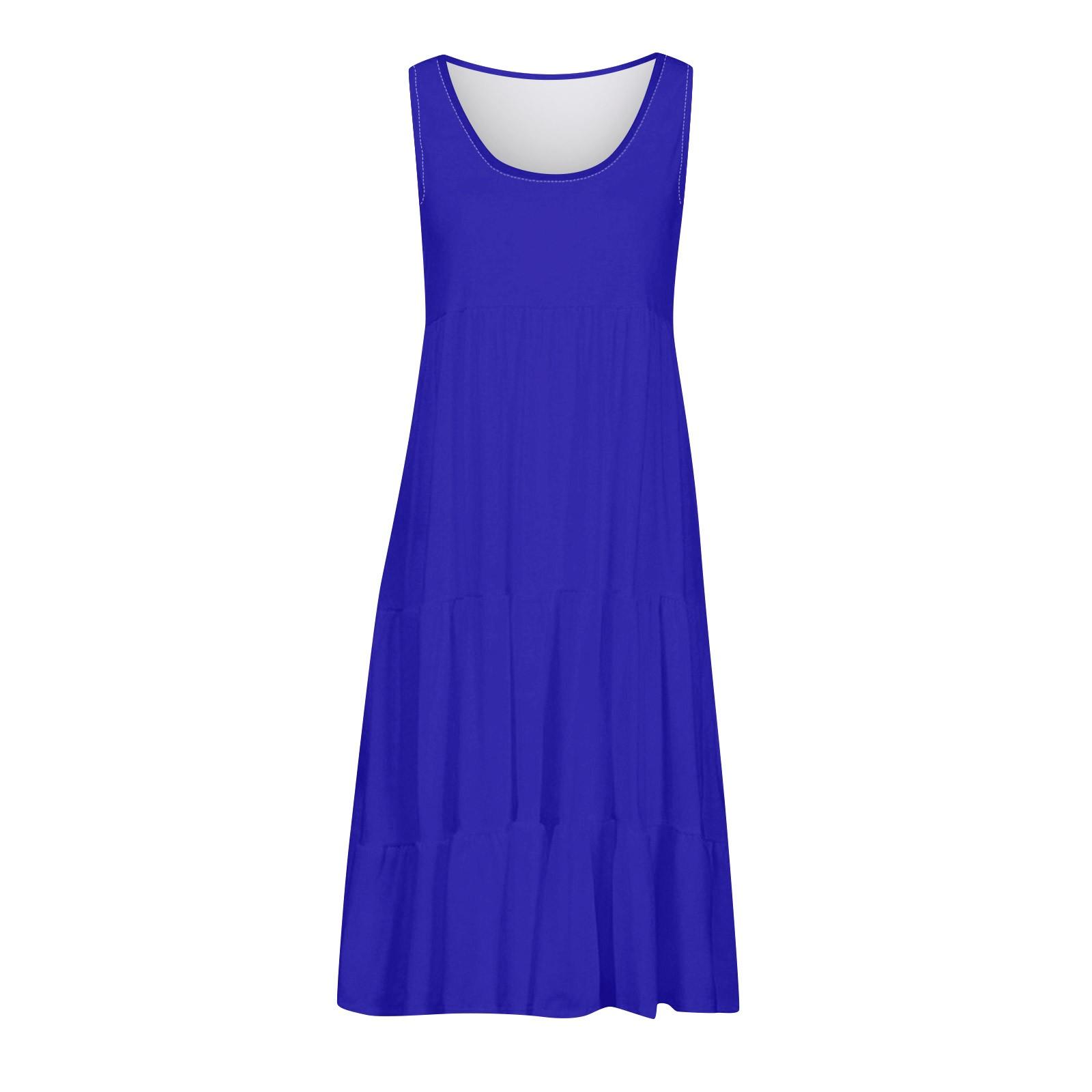 Женские платья-жилеты Лето-весна Плиссированные богемные платья Симпатичные струящиеся — фото 4