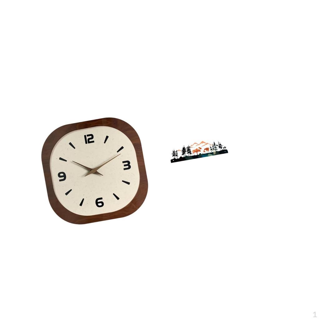 Elegant Deer Wall Clock Sculpture Decorative Hanging Silent Friend Gifts for Office Home Bedroom