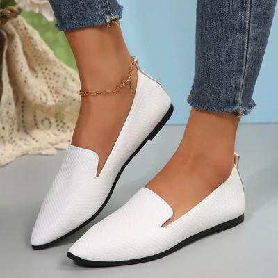 Scarpe da donna 2025 Slip on Scarpe basse da donna Scarpe basse casual da esterno Scarpe da donna con punta a punta Fondo morbido Scarpe solide taglie forti Scarpe da donna Zapatos