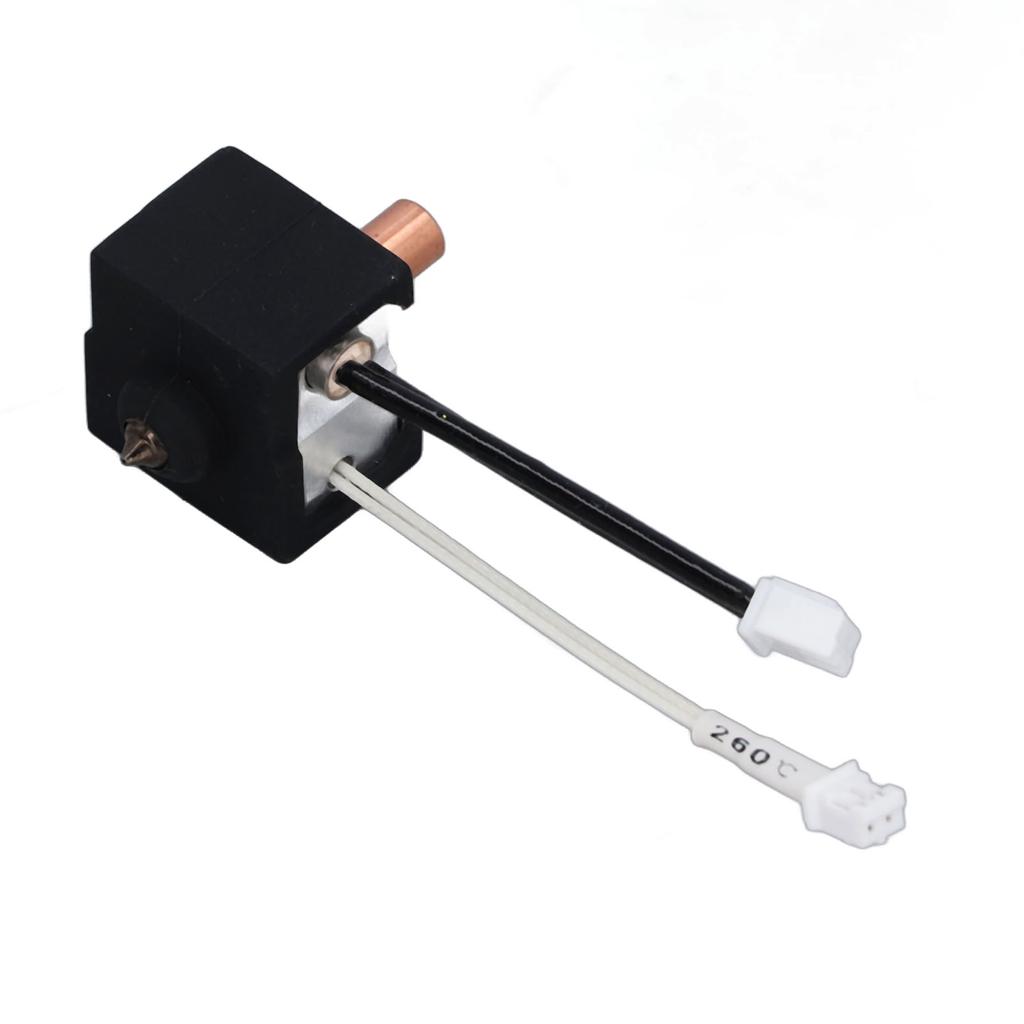 Extruder Heater Block Titanium Alloy Copper Throat Hardened Steel Nozzle High Precise Thermistor for