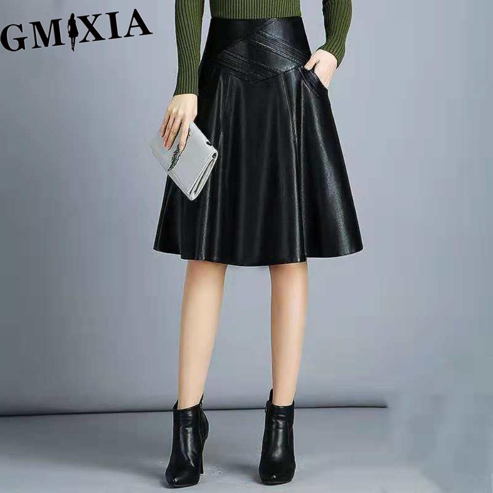 

GMXIA Women s Fashion Casual Solid Color Print Summer Spring Skirt XXXXL чорний