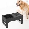 Elevated Dog Bowls with Stand Rods Pet Cat Raised Double Food Bowls Water Dishes Puppy Pets Feeder Adjustable Drinking Bowl