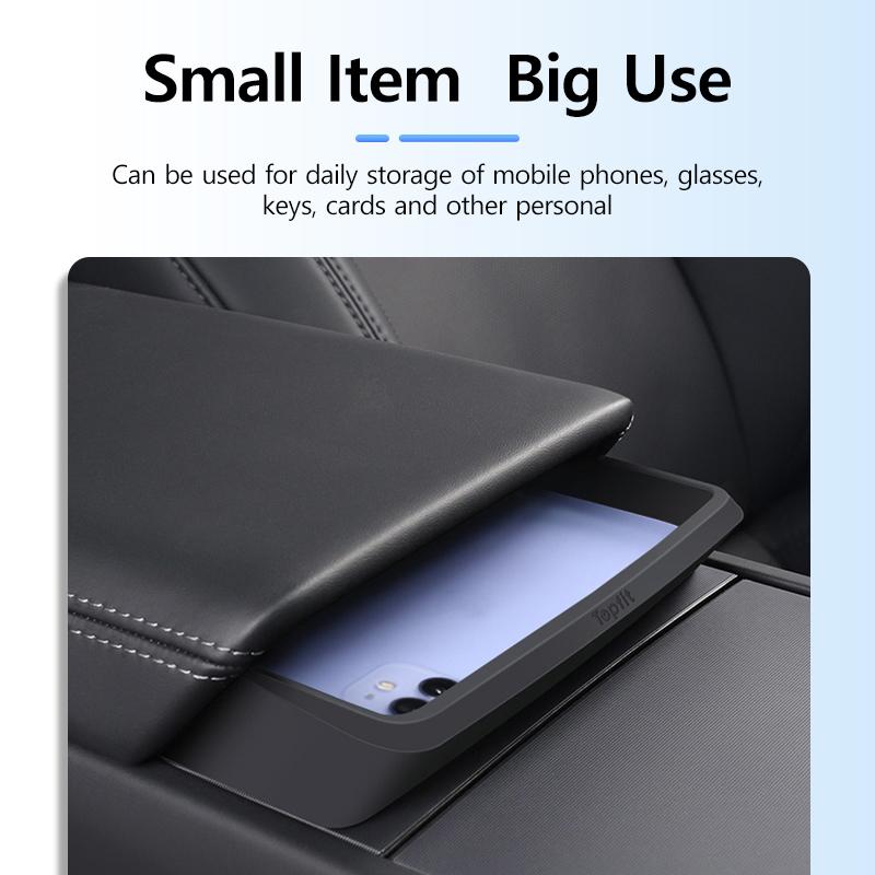 Center Control Armrest Handy Pocket  For Tesla Model 3 Highland Silicone Storage Box Storage Artifact Car  Storage Accessories