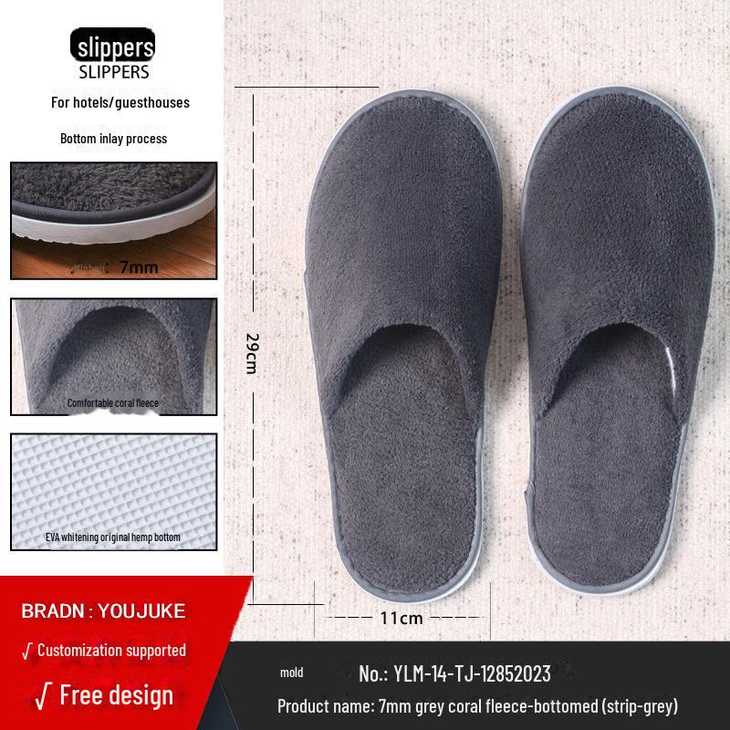 Disposable Non-Slip Slippers for Hotels, Homestays, and Spas