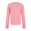 Women's Color Split Chest Long Sleeved Round Neck T-shirt For Summer Wear