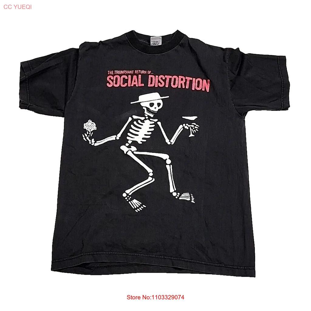 Samrat House Of Blues The Triumphant Return Social Distortion T Shirt Unisexs L Vintage Washed Graphic Unisex Breathable