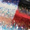 Quaste Pailletten Spitzenbesatz Gesticktes Band für Kleid DIY Basteln Nähzubehör