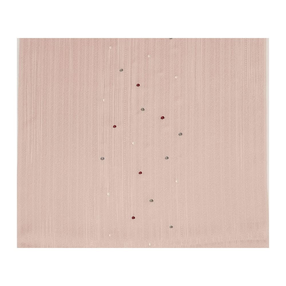 Kyoto Kimono Yuzen Obiage (Sash), Stylish Polka Dot Embroidery, Tango Chirimen, 100% Silk (A. Pink)