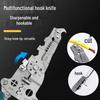 Multifunctional Electrician's Wire Stripper and Cutter: Portable, Foldable Pliers for Skinning, Wrapping, Crimping.