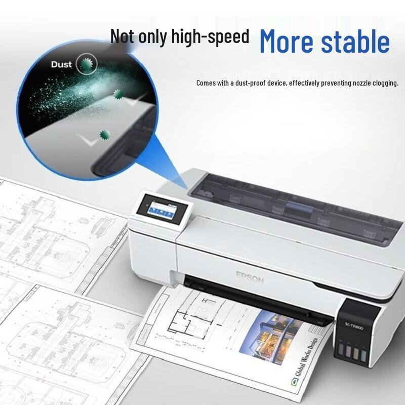 EPSON SC-T3180D 24-inch A1 Large Format Color Inkjet Printer with Mobile Stand CN plug (adapter included)